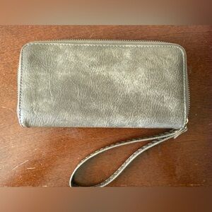 Gray Wristlet Wallet